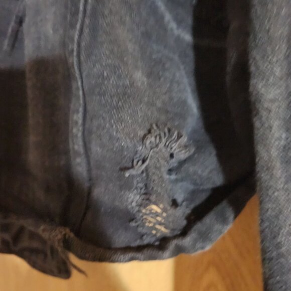 REHAB ripped short denim jacket, S size - Picture 2 of 7
